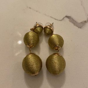 Metallic Gold Drop Earrings